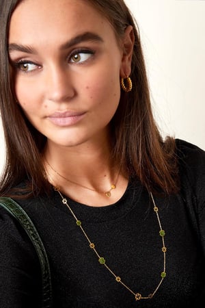 Halskette Glück mich Goldfarbe Edelstahl h5 Bild3